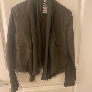 Army green free people jacket